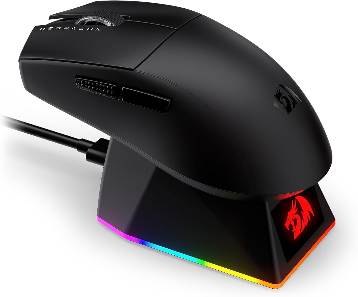 King Ultra M999 - Wired, Wireless and Bluetooth Mouse with Magnetic Charging Dock