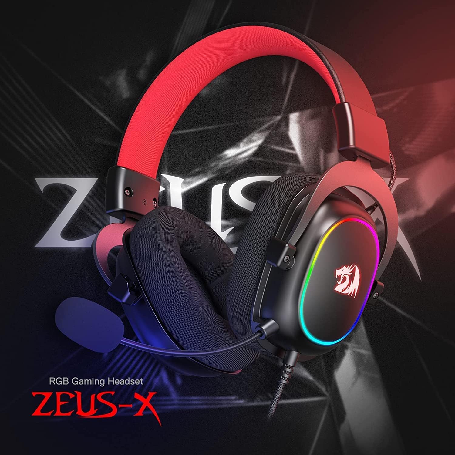 Refurbished Zeus X H510 - RGB Gaming Headset with 7.1 Surround Sound