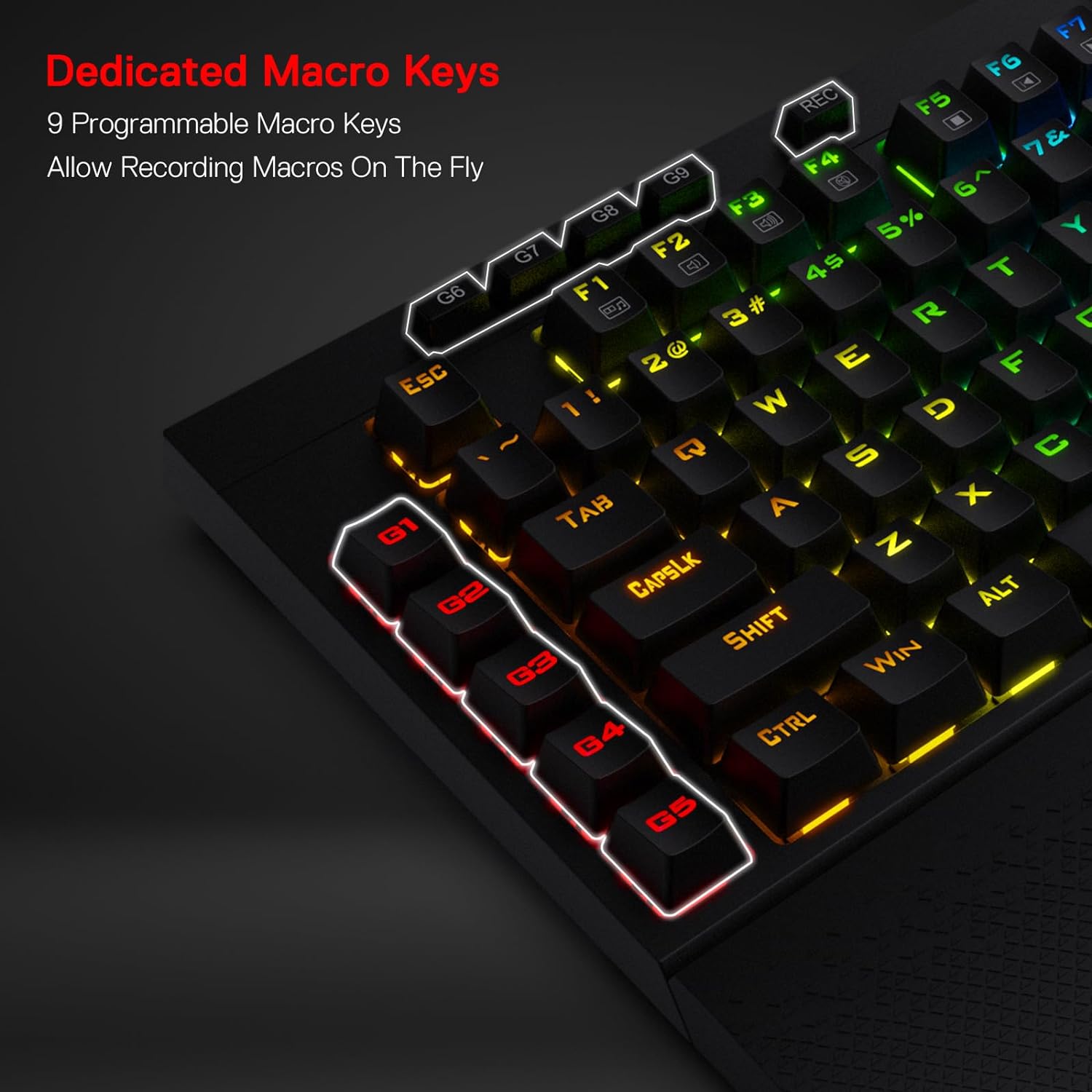 Vishnu K596 PRO - Bluetooth+2.4Ghz+Wired Mechanical Keyboard (Red Switch)