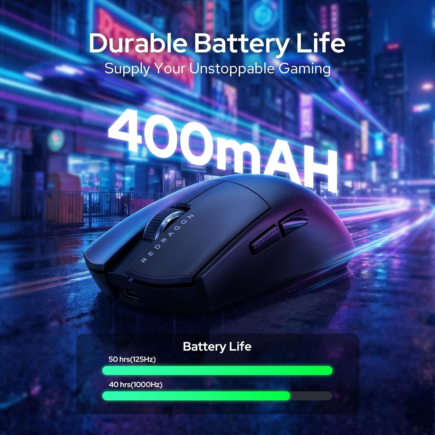 King Ultra M999 - Wired, Wireless and Bluetooth Mouse with Magnetic Charging Dock