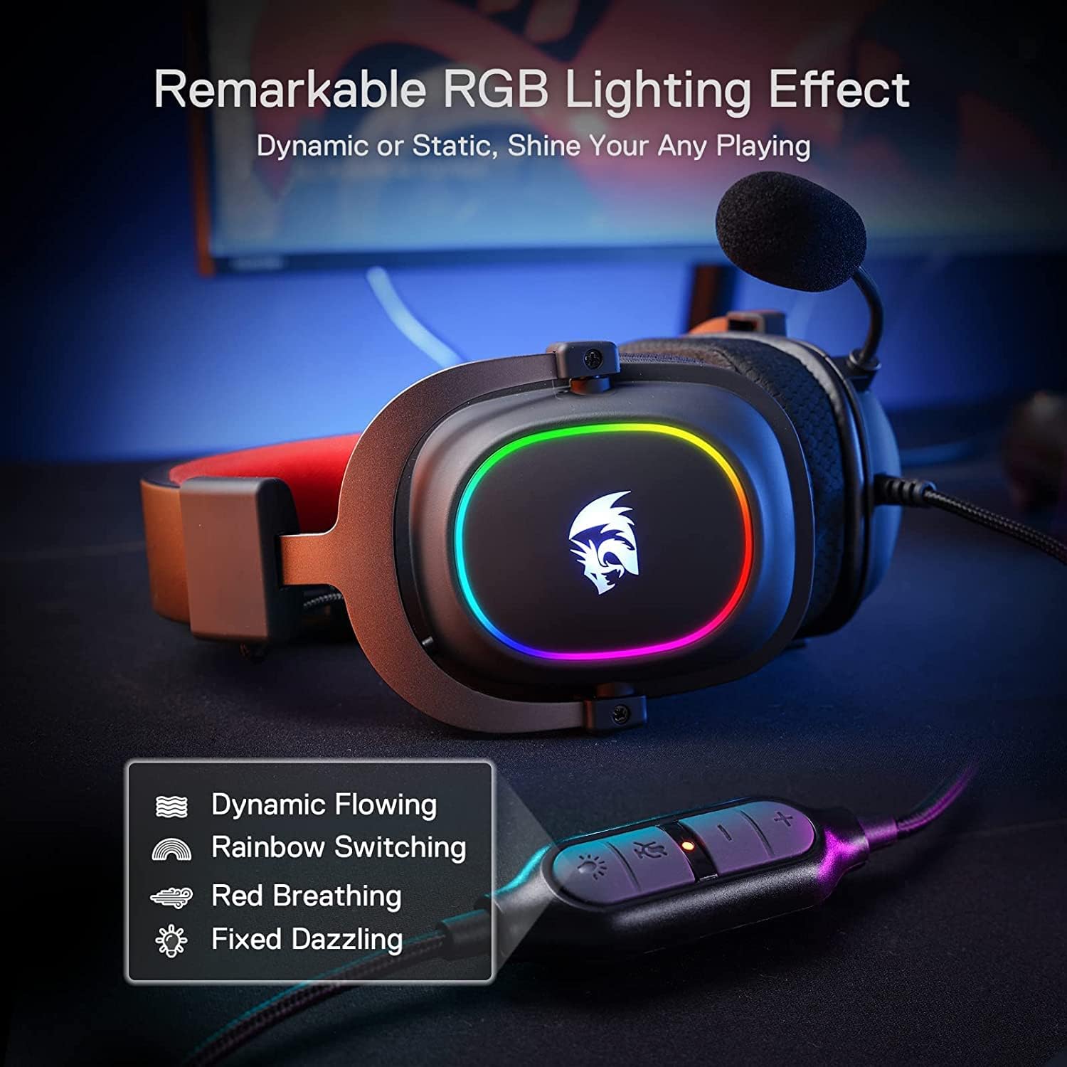 Refurbished Zeus X H510 - RGB Gaming Headset with 7.1 Surround Sound