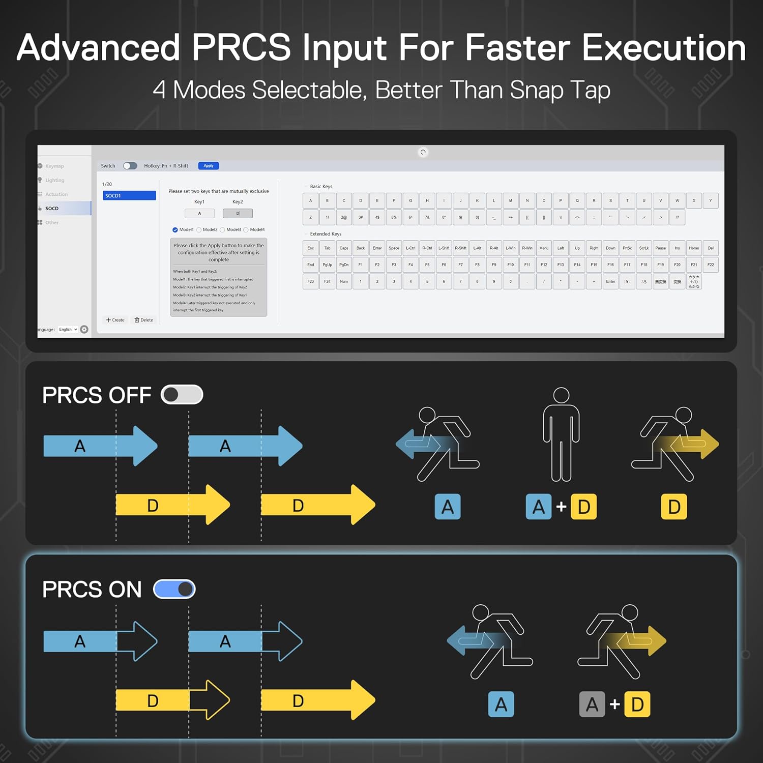 Fizz K617 - 60% Wired Mechanical Keyboard with Strap Black (Magnetic Switch)