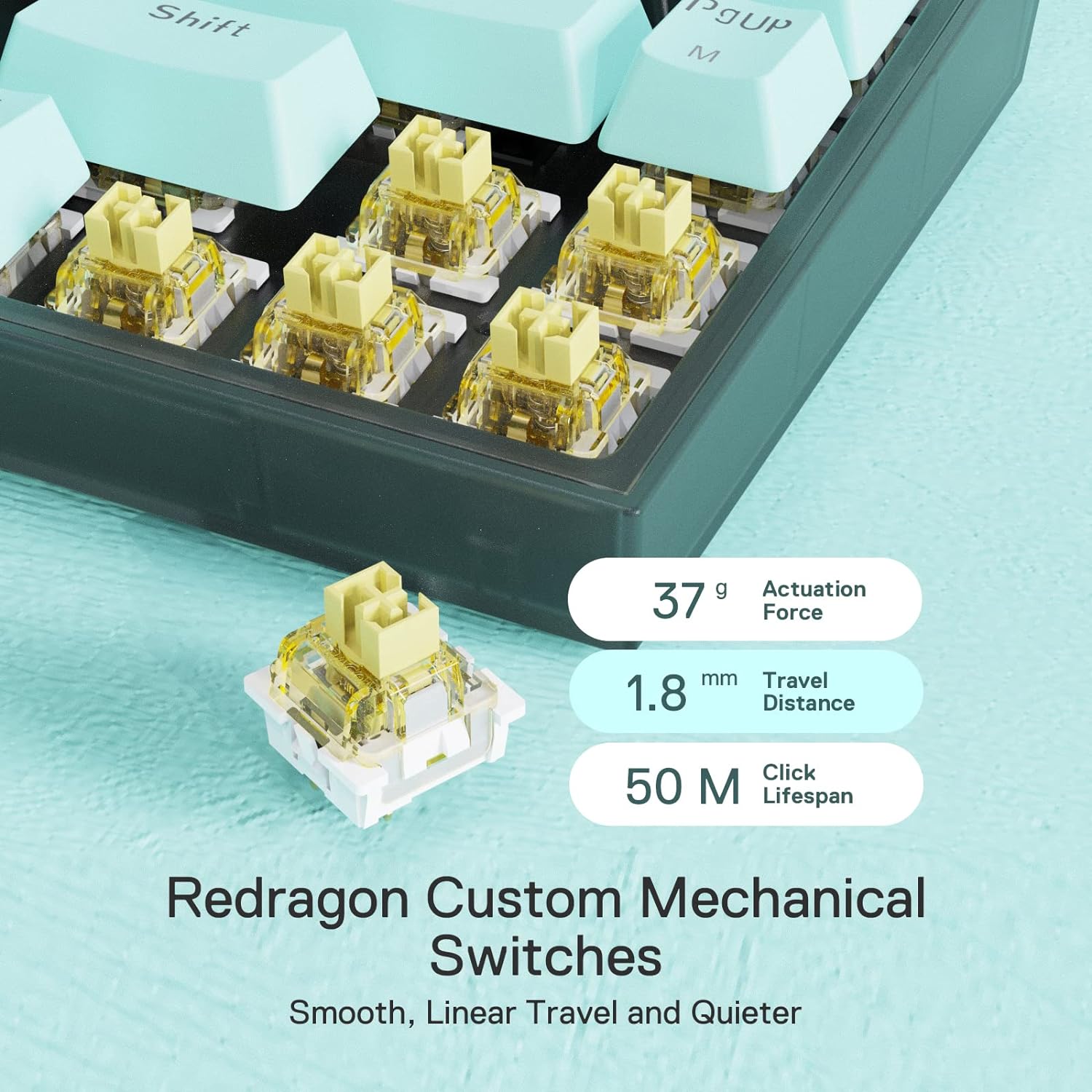 Castro K631 SE - 65% Bluetooth + 2.4Ghz + Wired Mechanical Keyboard (Custom Switch)