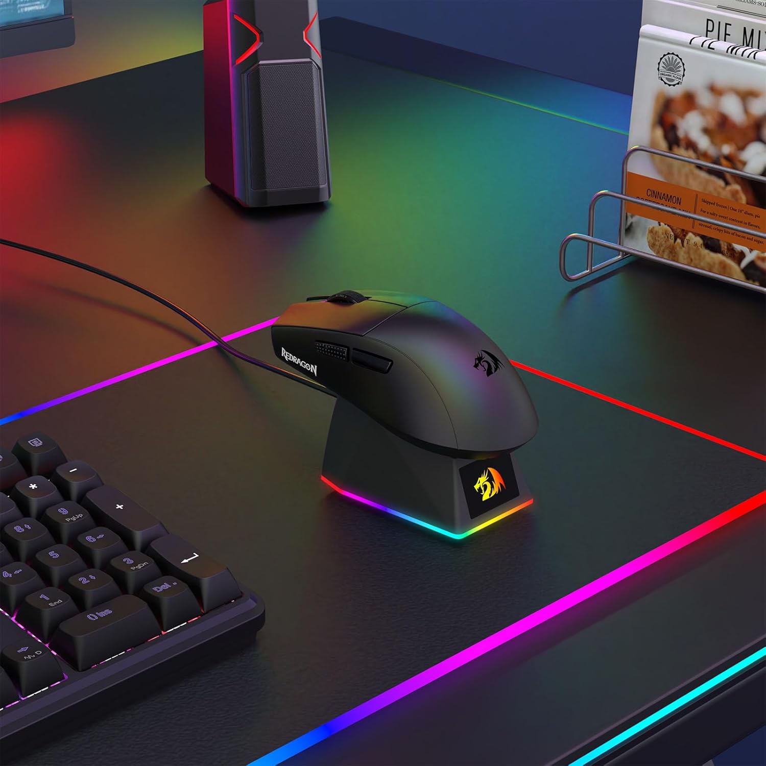 King Ultra M999 - Wired, Wireless and Bluetooth Mouse with Magnetic Charging Dock