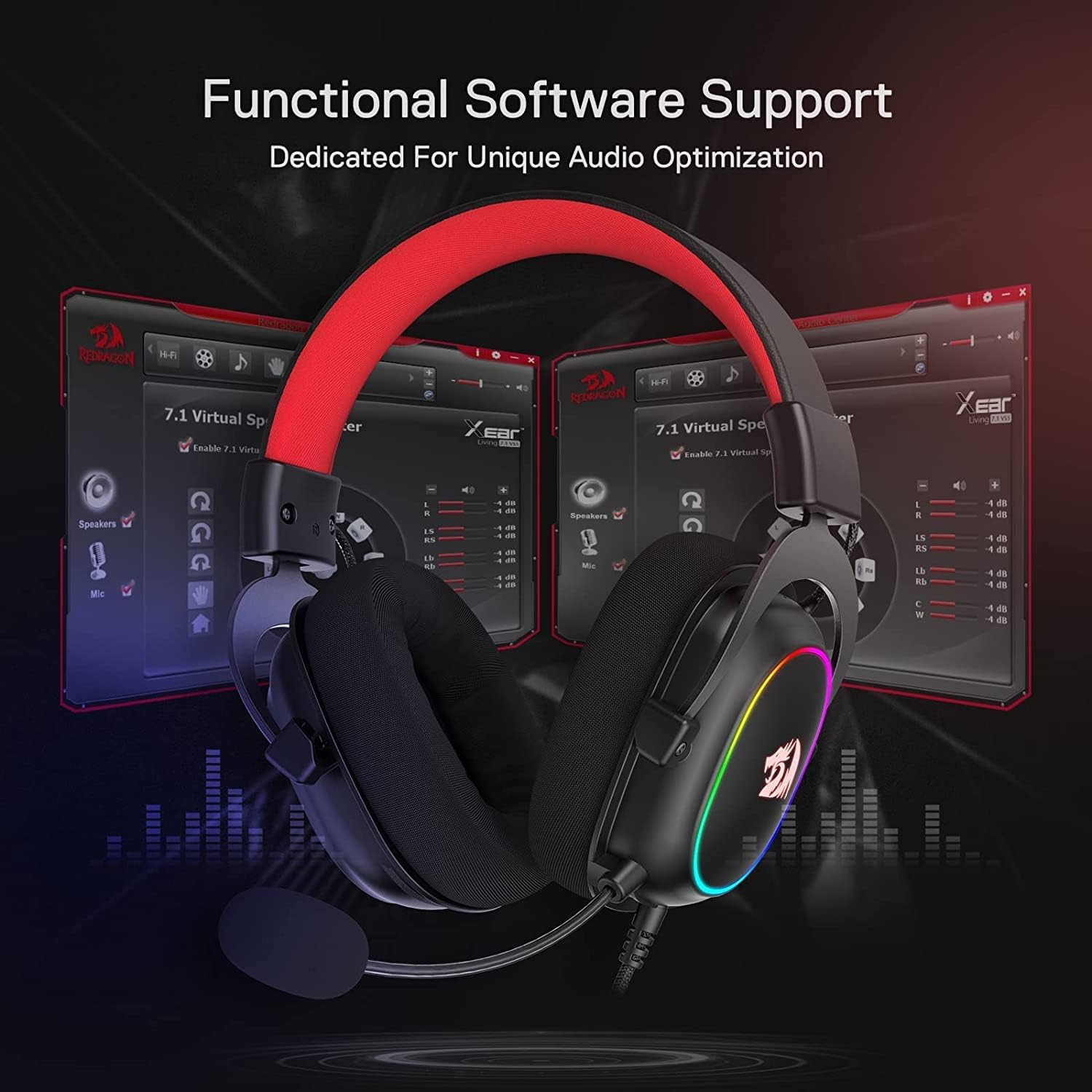 Refurbished Zeus X H510 - RGB Gaming Headset with 7.1 Surround Sound