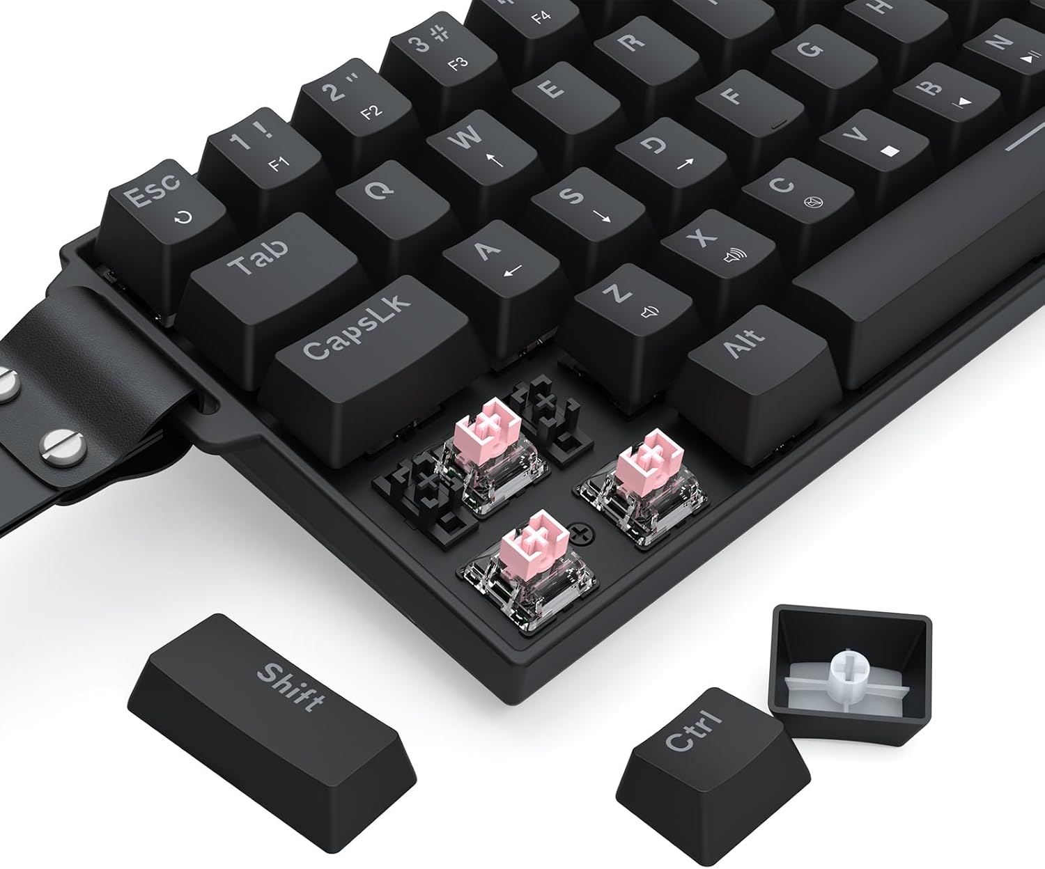 Castor K631 - 68 Keys Wired Mechanical Keyboard with Strap (Magnetic Switch)