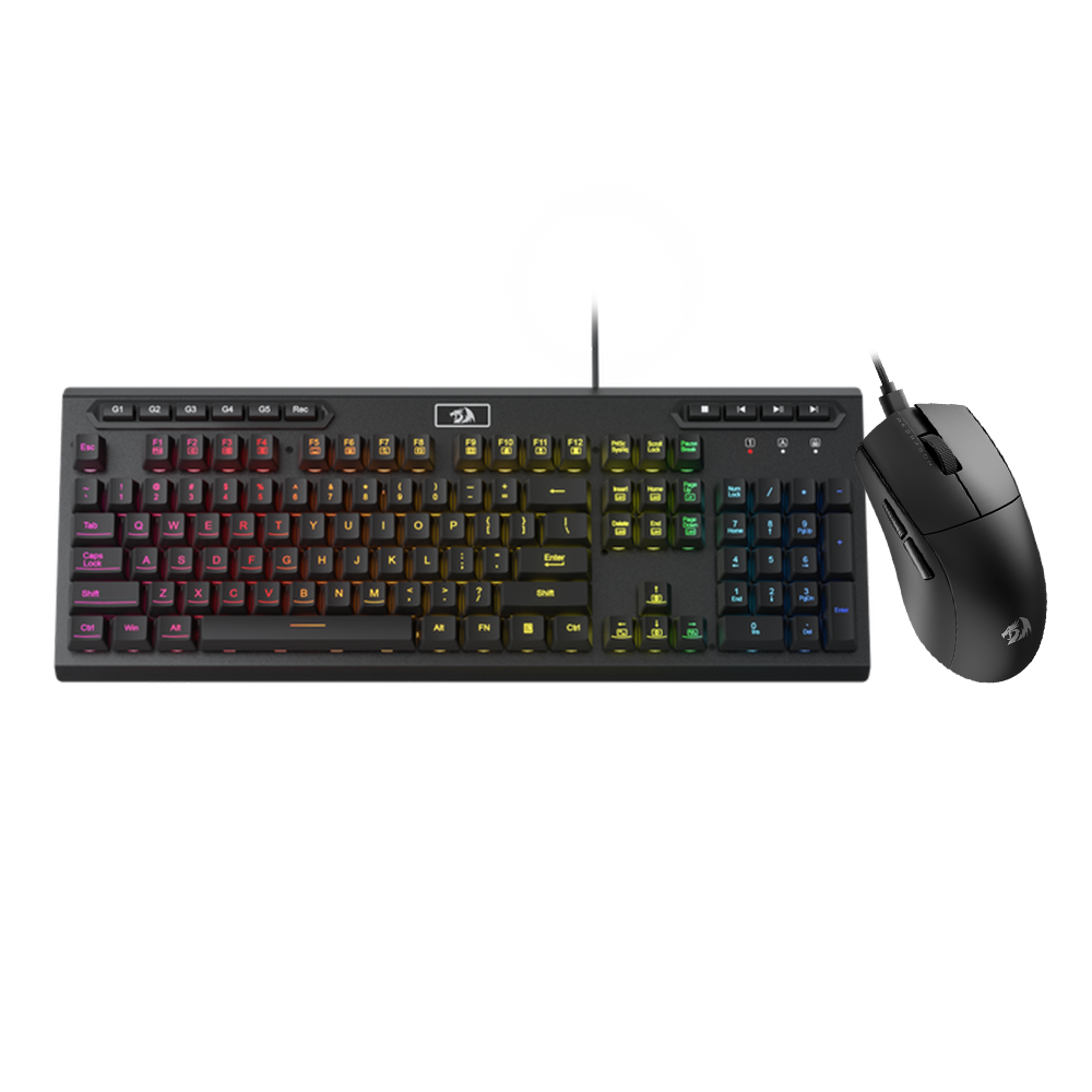 Aditiya K513 Wired Keyboard + K1NG 1K M724 Wired Mouse Gaming Combo