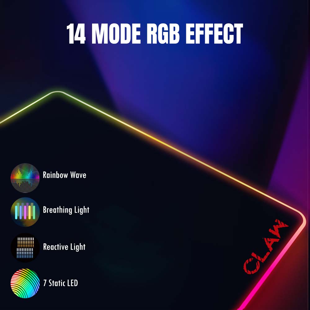 Claw Slide Large - RGB Mouse Pad