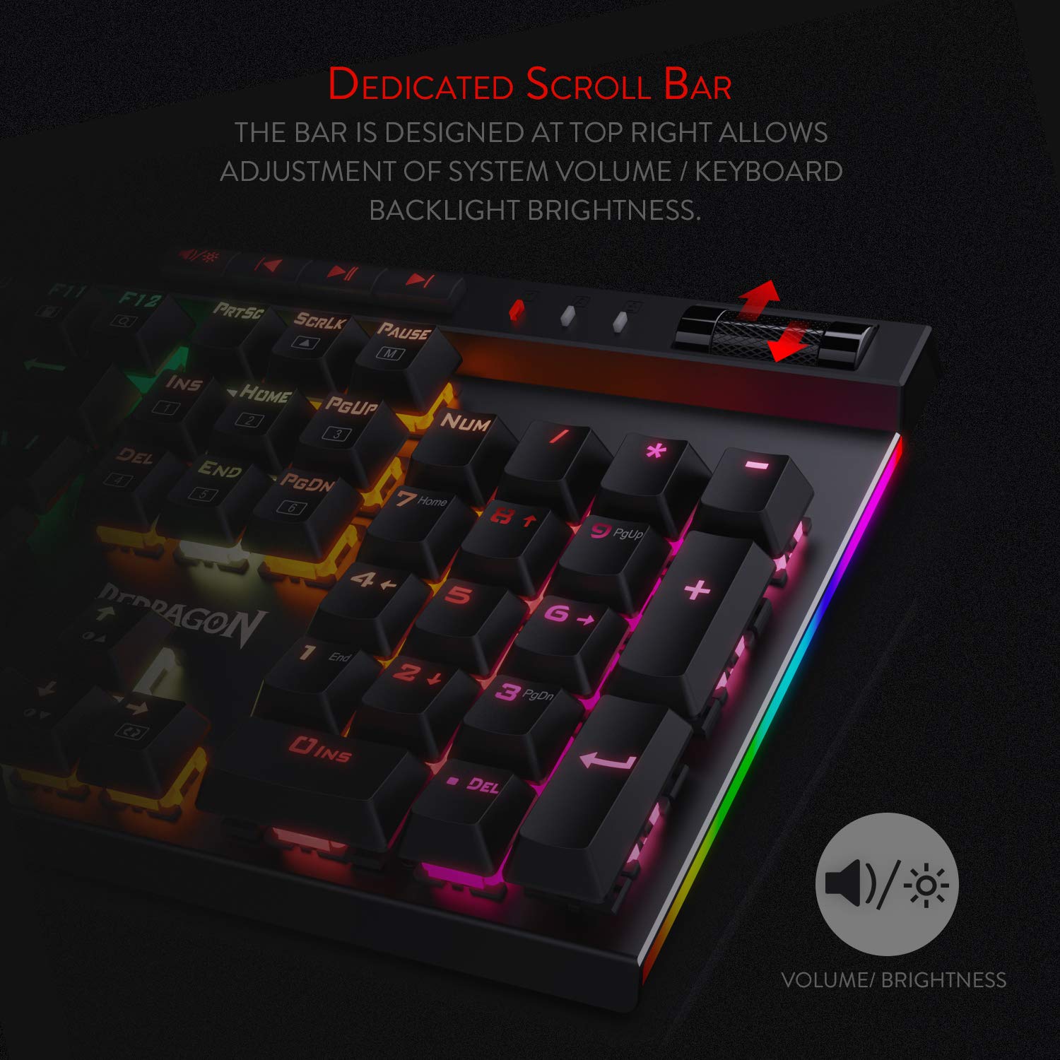 Vata K580 - 104 Anti Ghosting Keys Wired Mechanical Keyboard (Blue Switch)