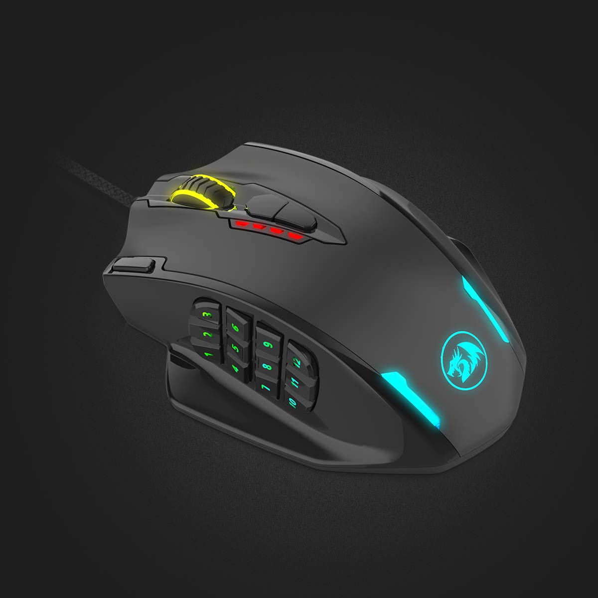 Impact M908 - RGB Wired Mouse with Weights