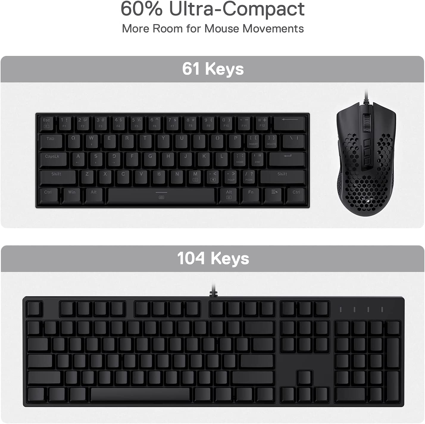 Dragon Born K630 - 60% Wired RGB Mechanical Keyboard (Red Switch)