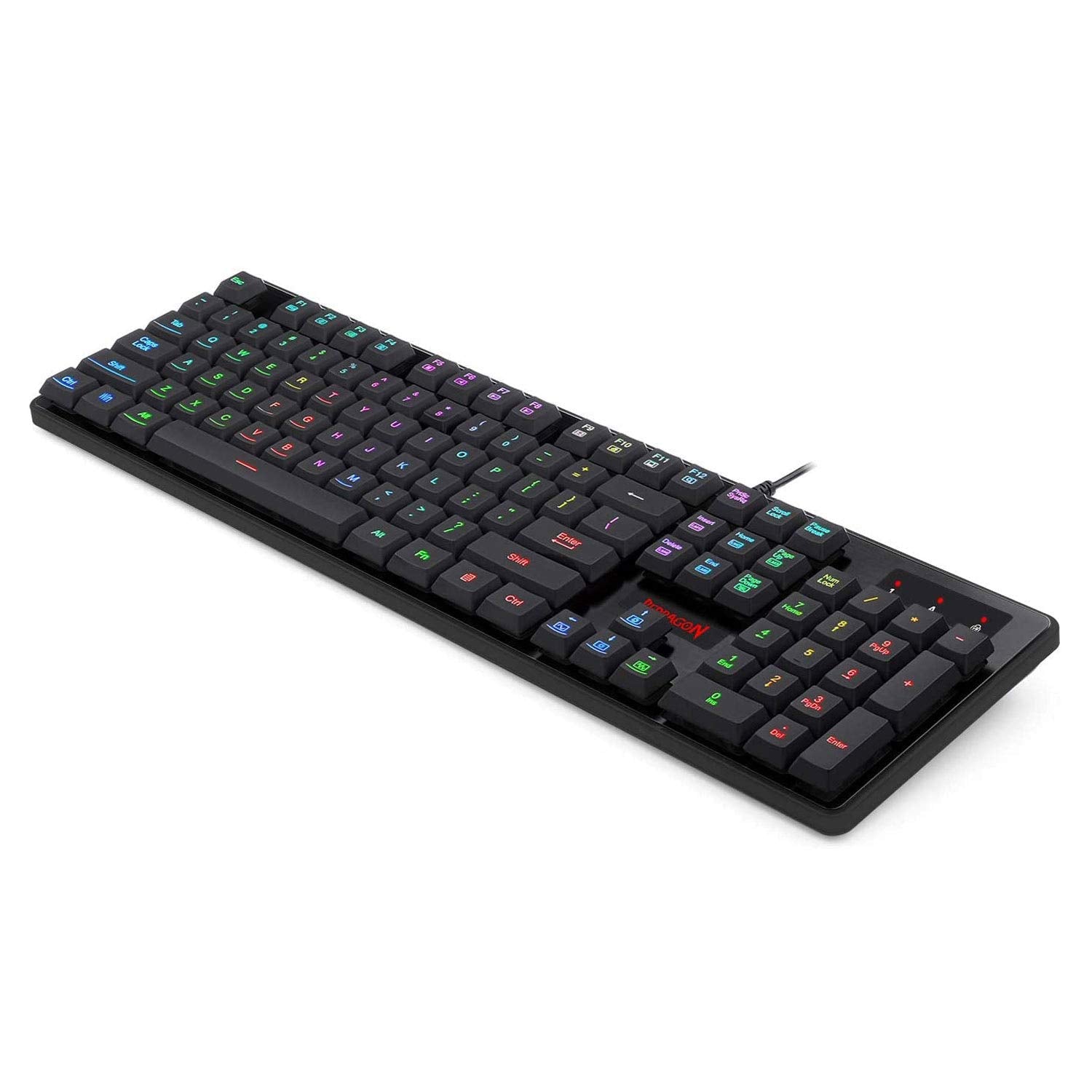 DYAUS PRO K509-1 - 104 Keys RGB Wired Keyboard without side LED (Mechanical Feel)