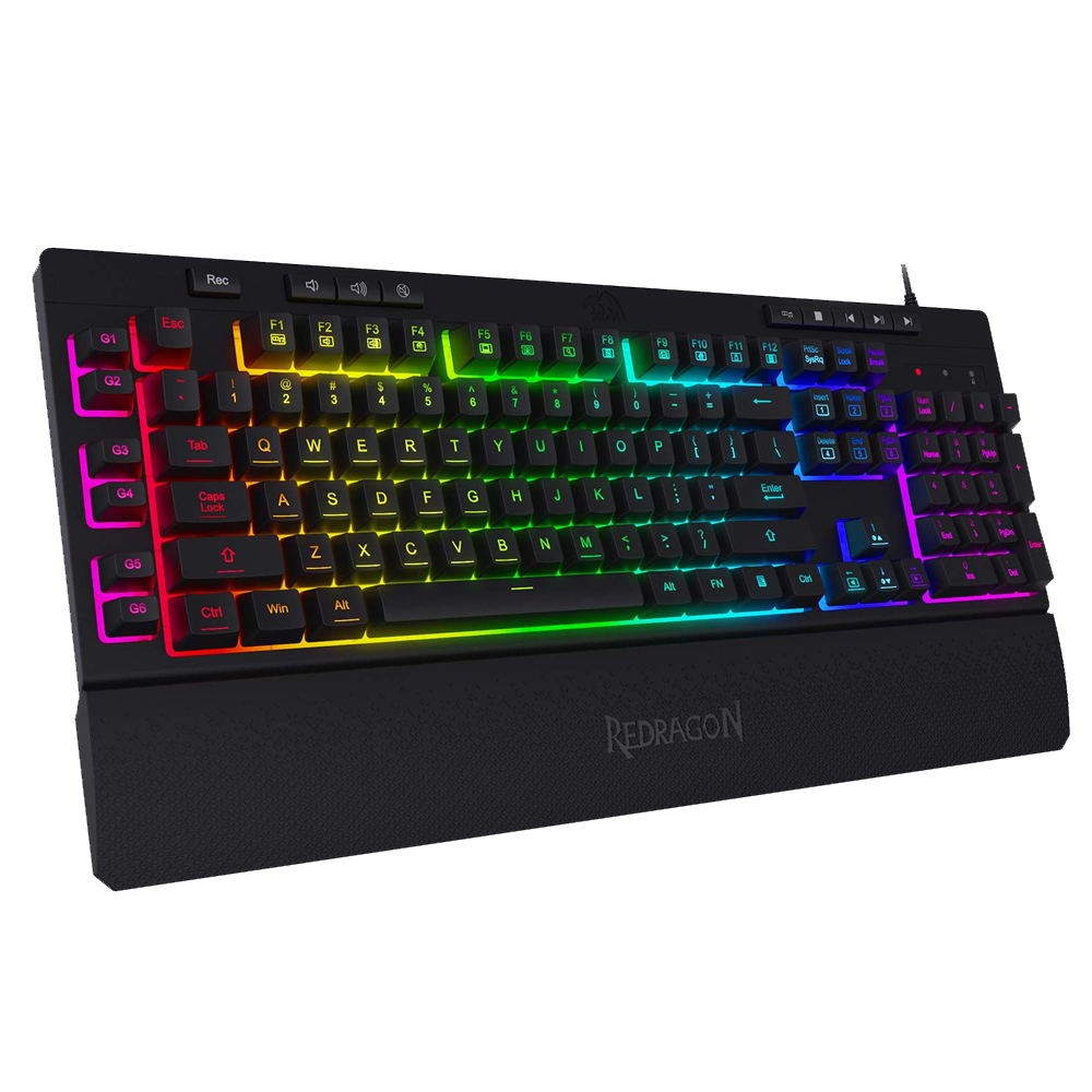 SHIVA K512- WIRED MEMBRANE KEYBOARD RGB BLACK