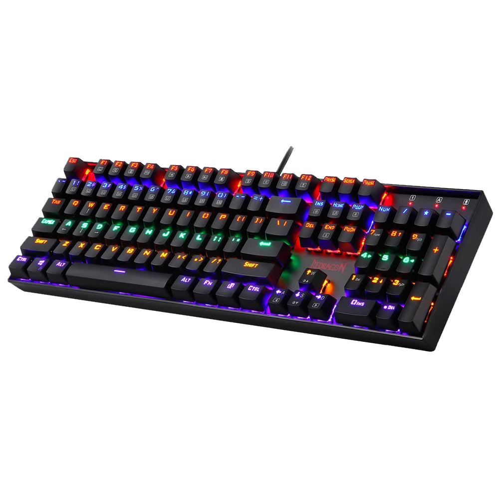 VARA K551 - 104 WIRED MECHNICAL KEYBAORD RAINBOW BLACK (Red Switch)