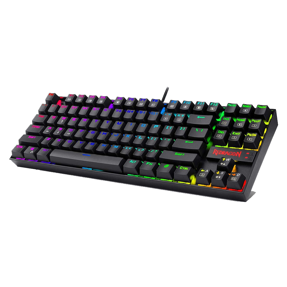 KUMARA K552 - TKL WIRED MECHNICAL KEYBAORD RGB BLACK (Blue Switch)