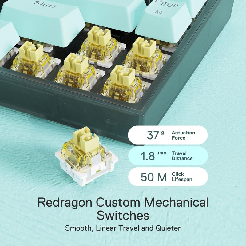 Castro K631 SE - 65% Bluetooth + 2.4Ghz + Wired Mechanical Keyboard (Custom Switch)