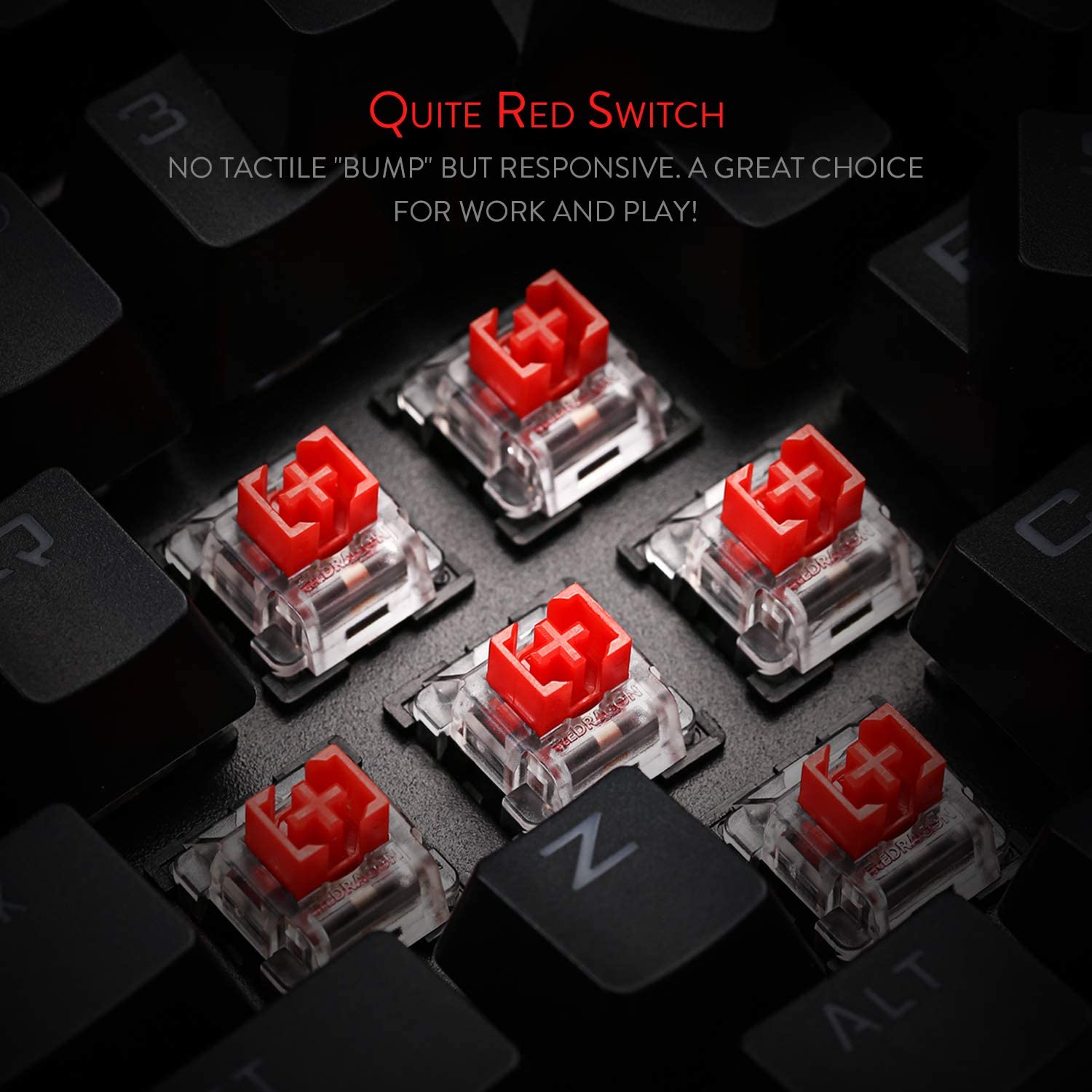 Refurbished Vishnu K596 - 2.4Ghz+Wired Mechanical Keyboard (Red Switch)