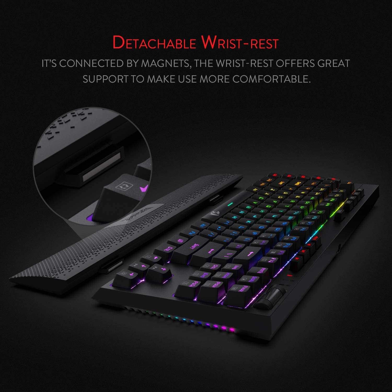 Refurbished Vishnu K596 - 2.4Ghz+Wired Mechanical Keyboard (Red Switch)