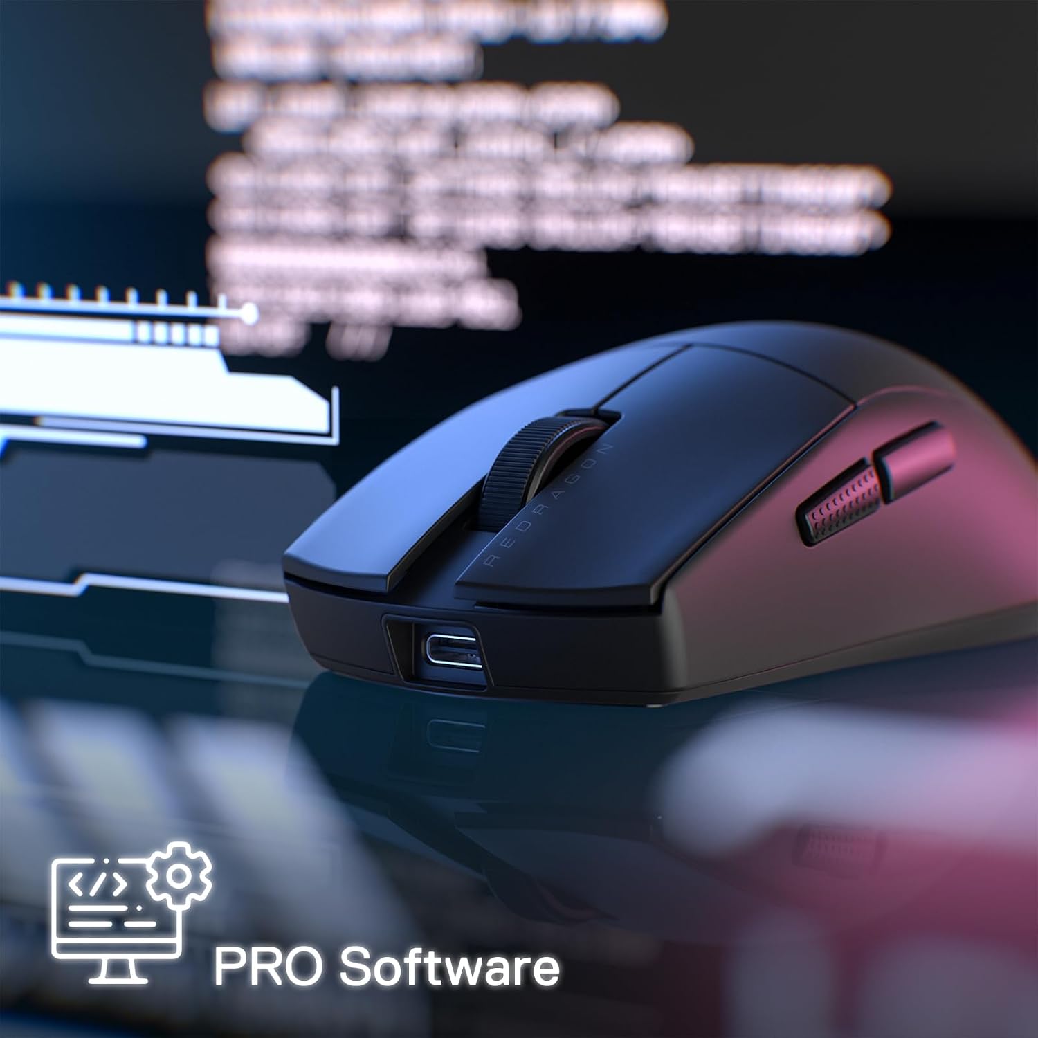 K1NG M916 PRO - Wired, Wireless and Bluetooth Mouse (Black)