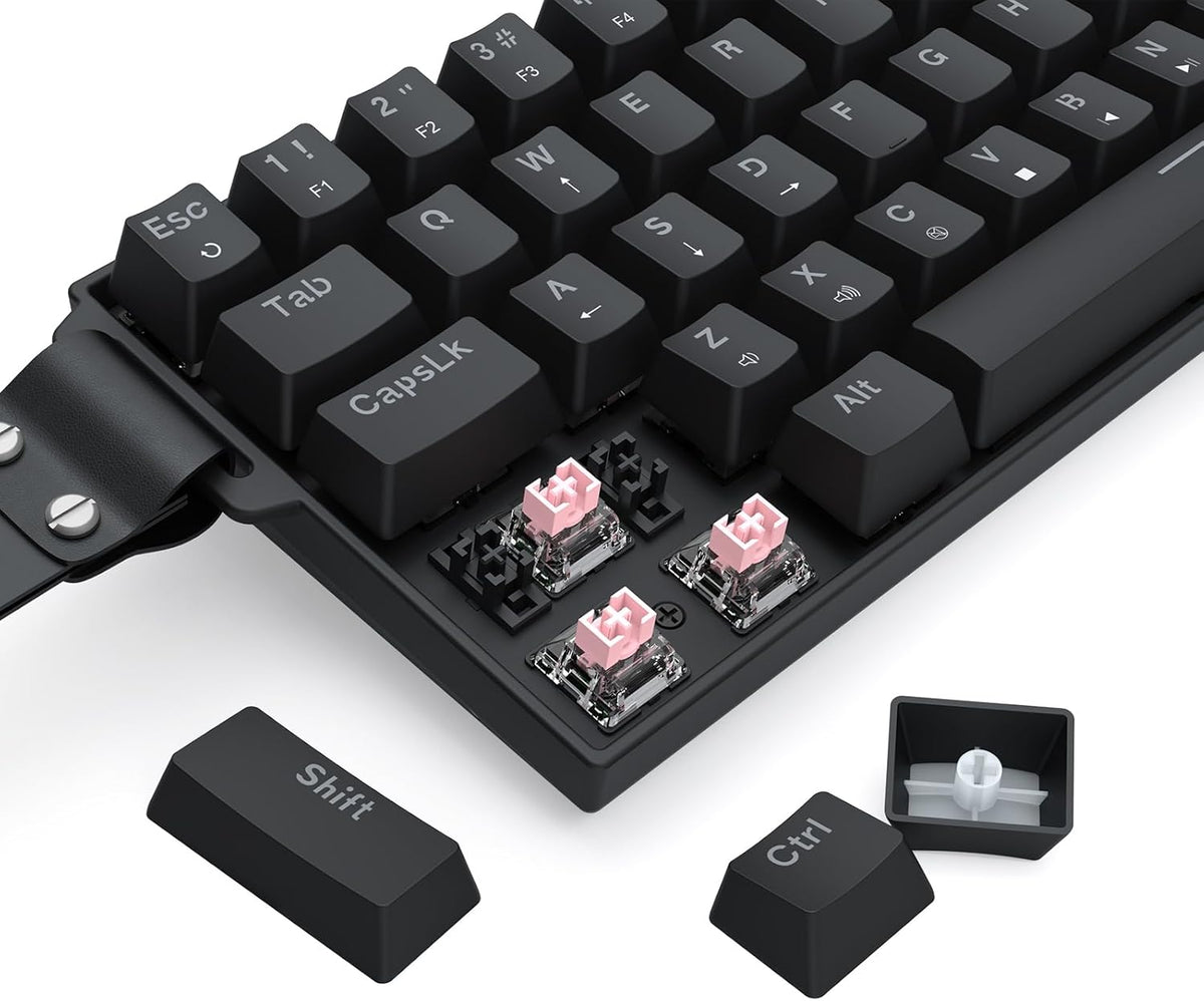Castor K631 - 68 Keys Wired Mechanical Keyboard with Strap (Magnetic S