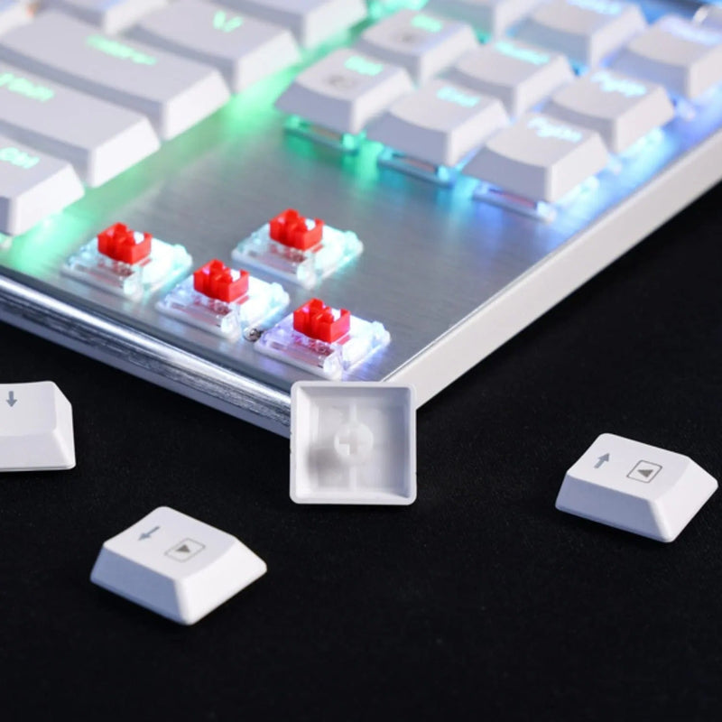 (Refurbished) Horus K621 TKL Wired+2.4G+BT Mechanical Keyboard White (Red Switch)