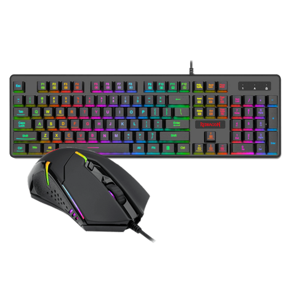 Dyaus Pro K509 Wired Keyboard + Centrophorus M601 Wired Mouse Gaming Combo