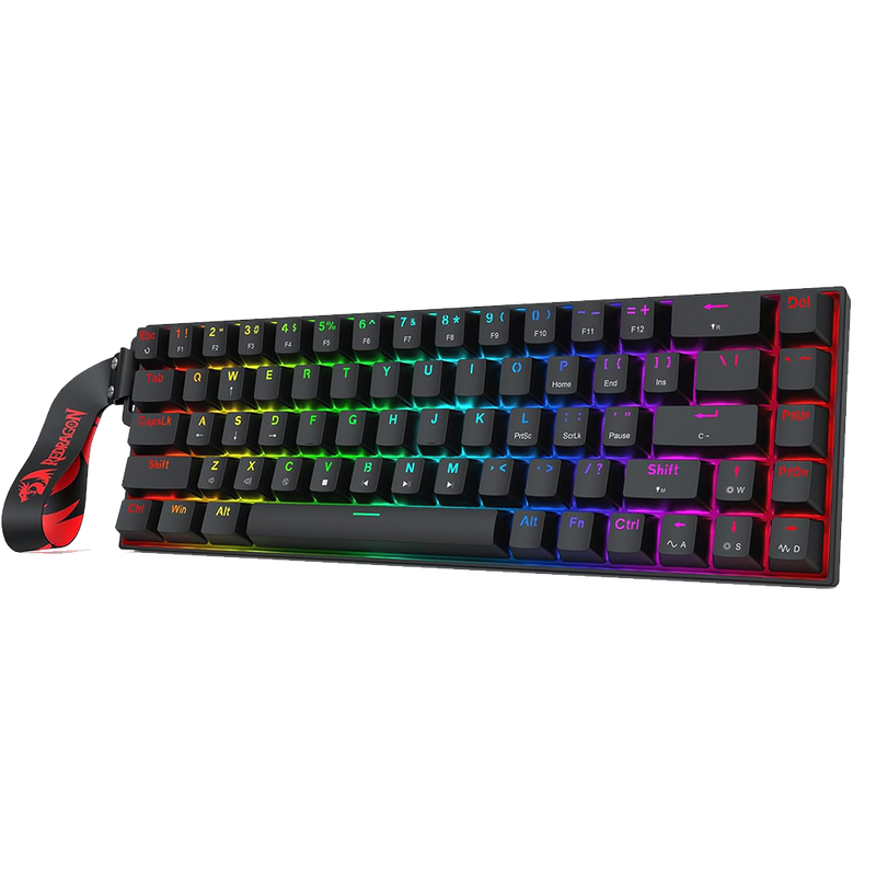 Castor K631 - 68 Keys Wired Mechanical Keyboard with Strap (Magnetic S
