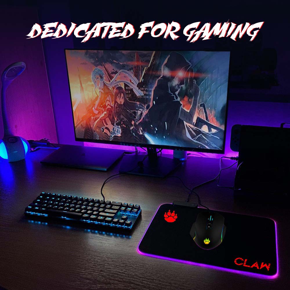 Claw Slide Large - RGB Mouse Pad