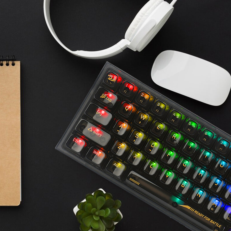 Fizz K617 - 60% Wired Mechanical Keyboard Black Transparent (Translucent Custom  Switch)