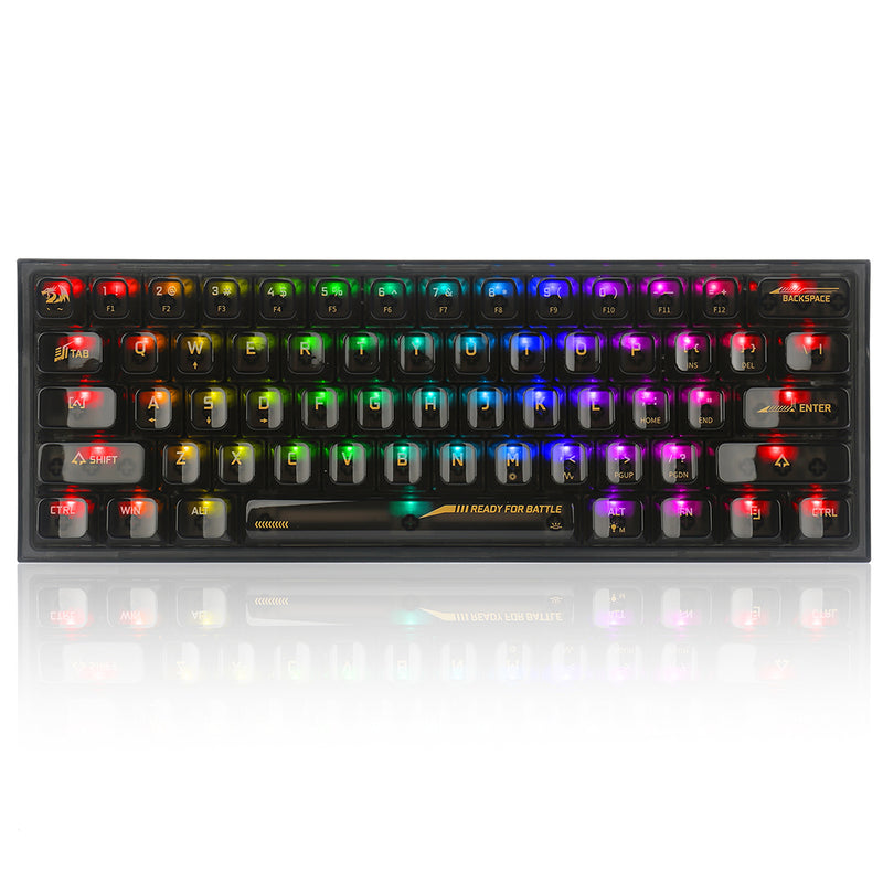 Fizz K617 - 60% Wired Mechanical Keyboard Black Transparent (Translucent Custom  Switch)