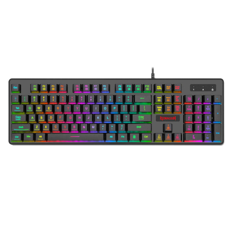 DYAUS PRO K509-1 - 104 Keys RGB Wired Keyboard without side LED (Mechanical Feel)