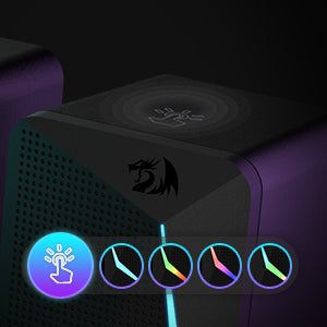 (Refurbished) WALTZ GS510- RGB 2.0 Channel Gaming Wired Desktop Speakers