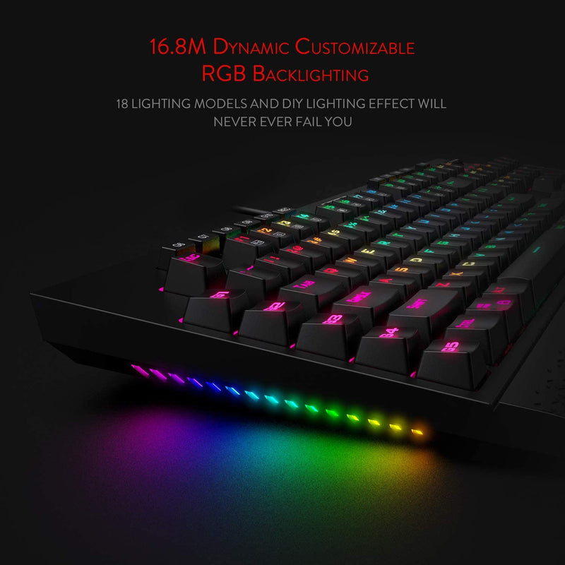 (Refurbished) BRAHMA K586 RGB Mechanical Keyboard (Red Switch)