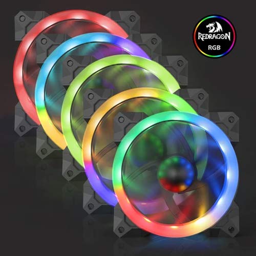 (Refurbished) PC Gaming Fan with Adjustable Color GC-008 (Pack of 3)