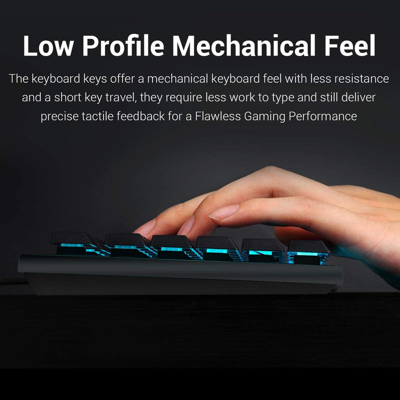 (Refurbished) DYAUS PRO K509-1 - 104 Keys RGB Wired Keyboard without side LED (Mechanical Feel)