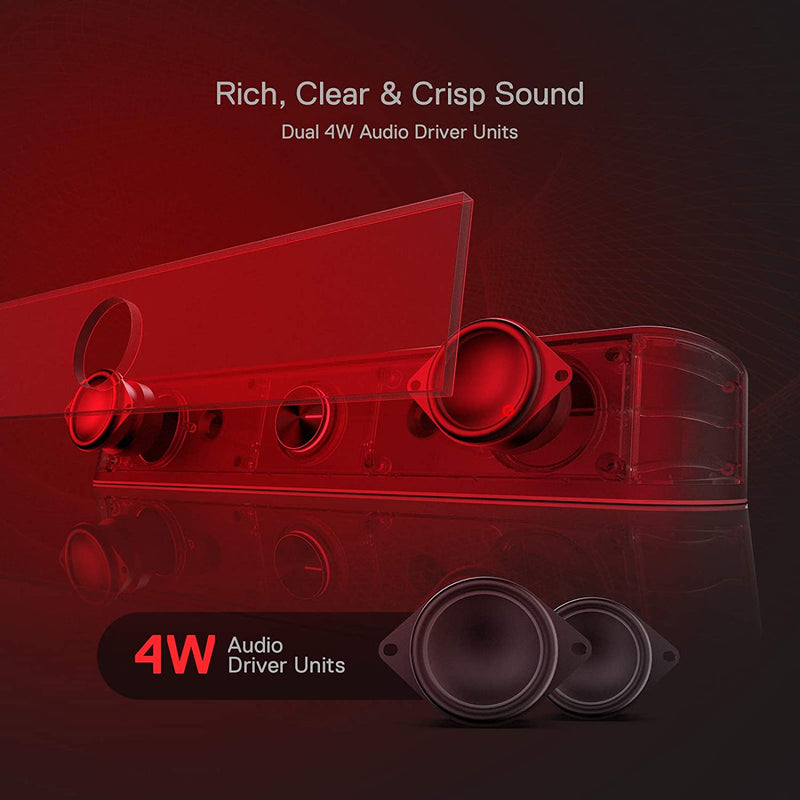 ADIEMUS GS560 -  RGB 2.0 Channel USB  Wired Soundbar