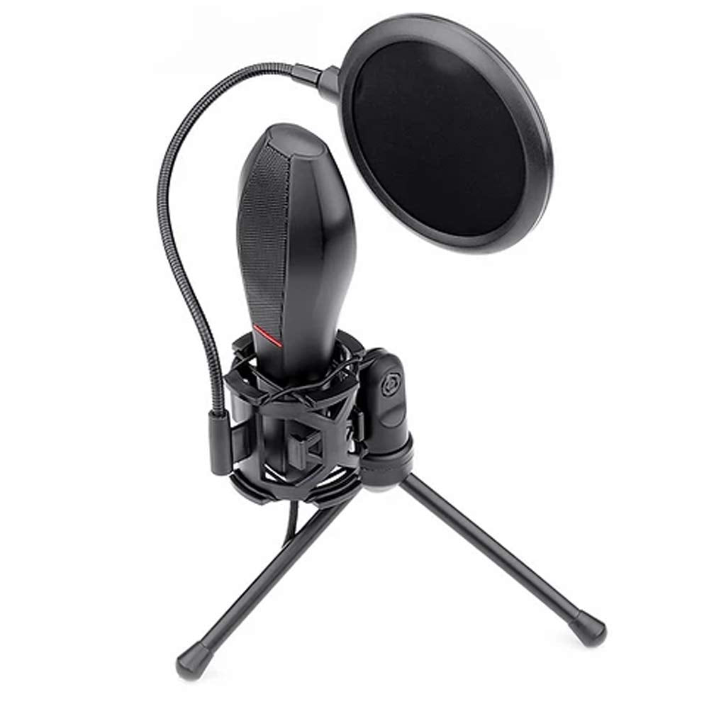 Quasar GM200 Omnidirectional USB Condenser Microphone with Tripod & Pop Filter