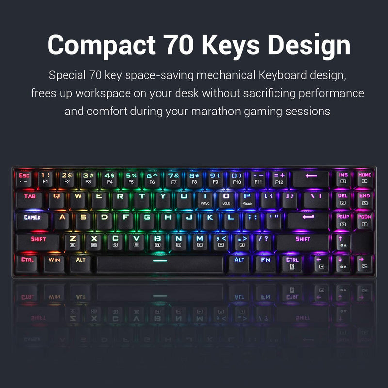 (Refurbished) DEIMOS K599 RGB Mechanical Keyboard (Red Switch)
