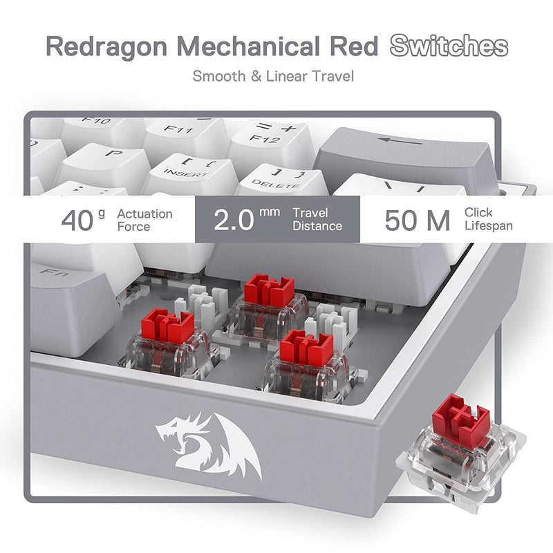 (Refurbished) K617 White And Grey (Mechanical)