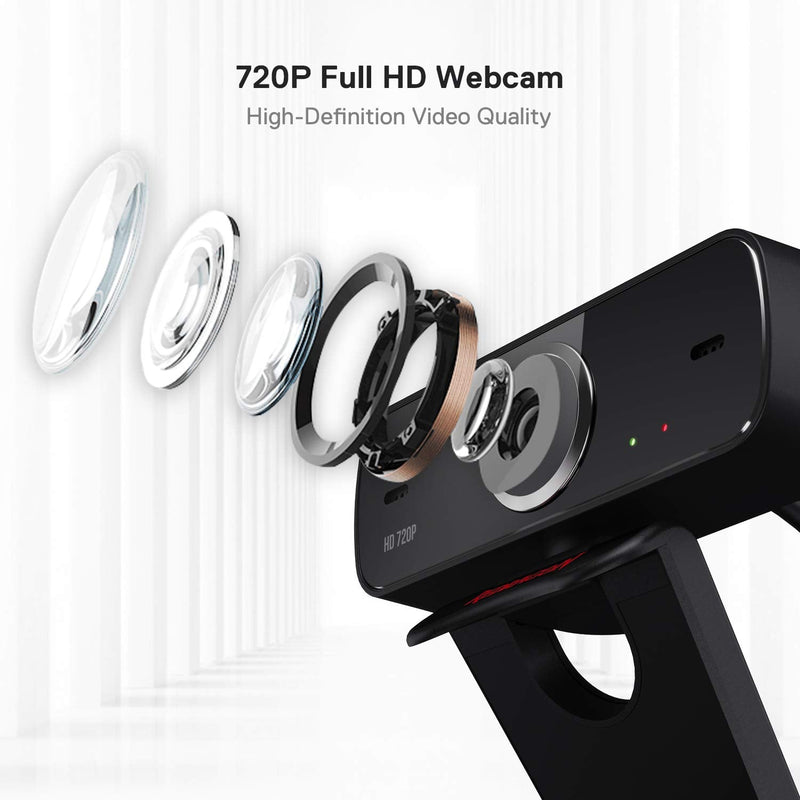 Refurbished - FOBOS GW600 720P Webcam with Built-in Dual Microphone