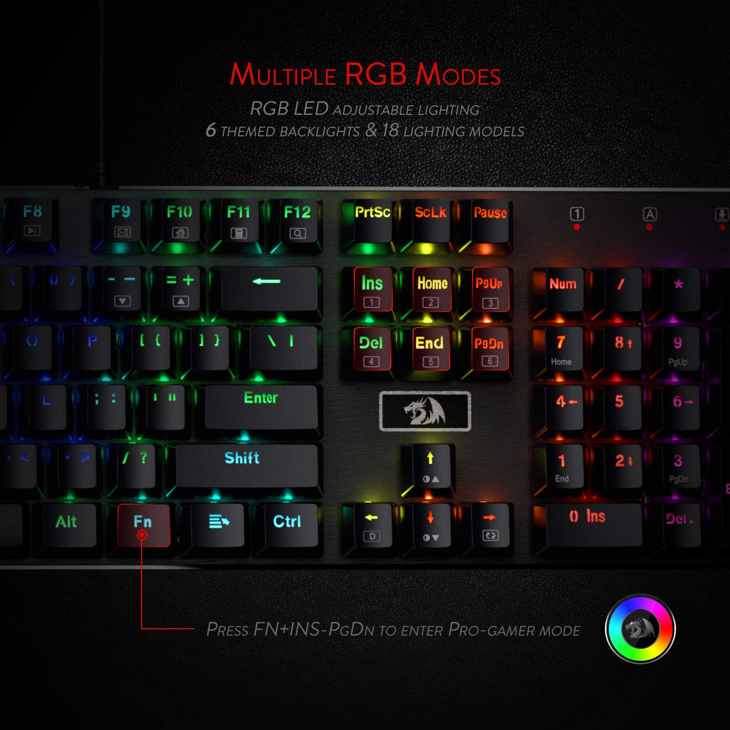 Devarajas K556 - 104 Keys Wired Mechanical Keyboard (Brown Switch)