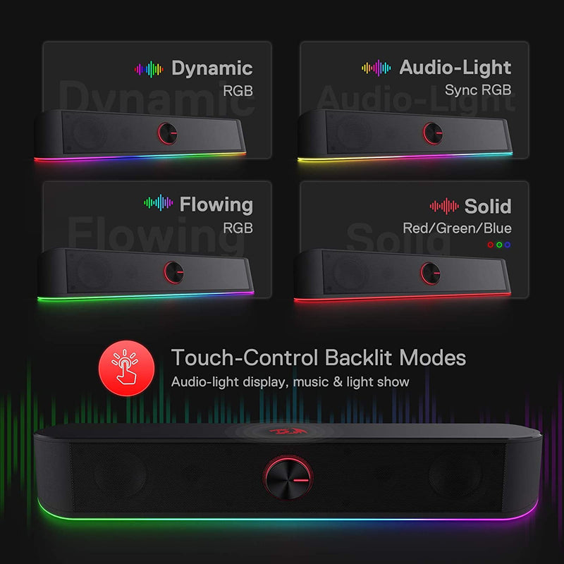 ADIEMUS GS560 -  RGB 2.0 Channel USB  Wired Soundbar