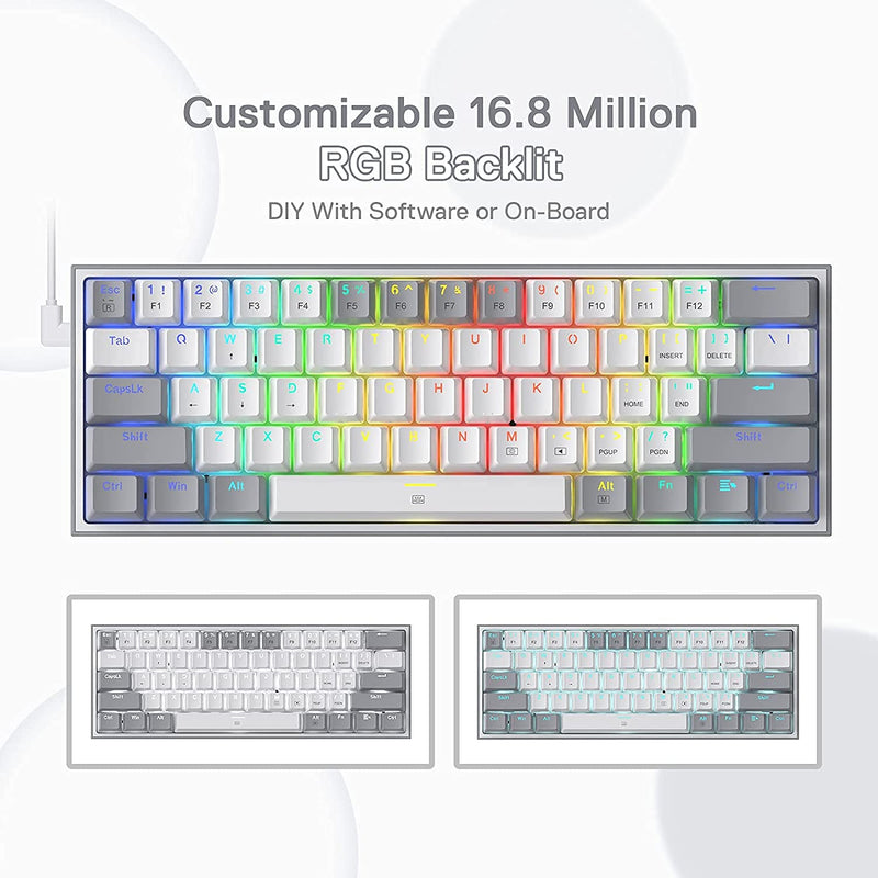 (Refurbished) K617 White And Grey (Mechanical)