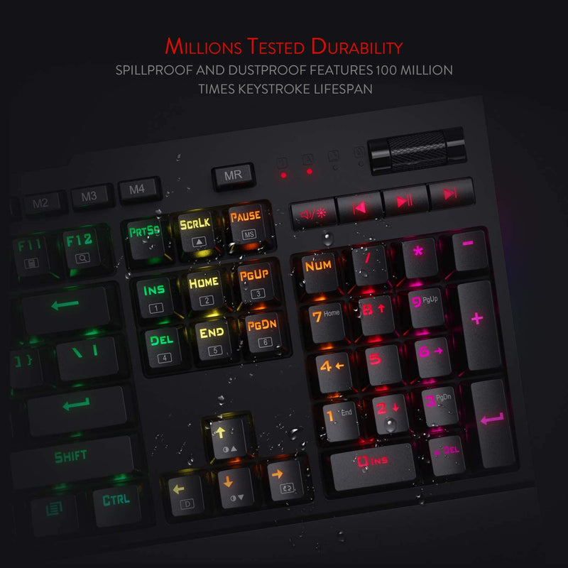 (Refurbished) BRAHMA K586 RGB Mechanical Keyboard (Red Switch)