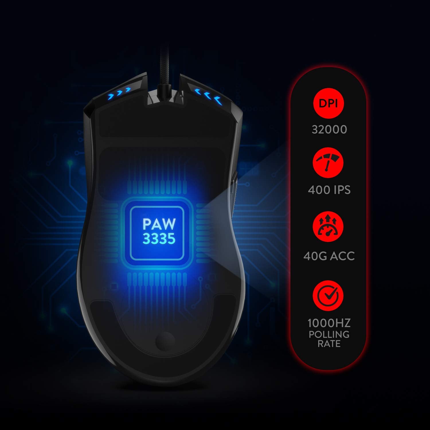 Lone Wolf 2 ‎M721-PRO RGB Wired Mouse