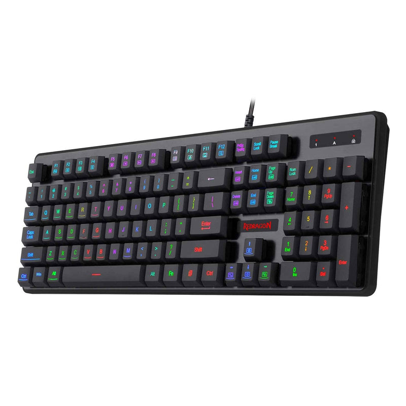 DYAUS PRO K509-1 - 104 Keys RGB Wired Keyboard without side LED (Mechanical Feel)
