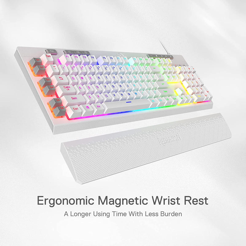 Shiva K512- Wired Membrane Keyboard RGB White