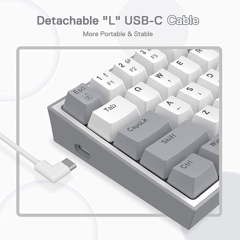 (Refurbished) K617 White And Grey (Mechanical)