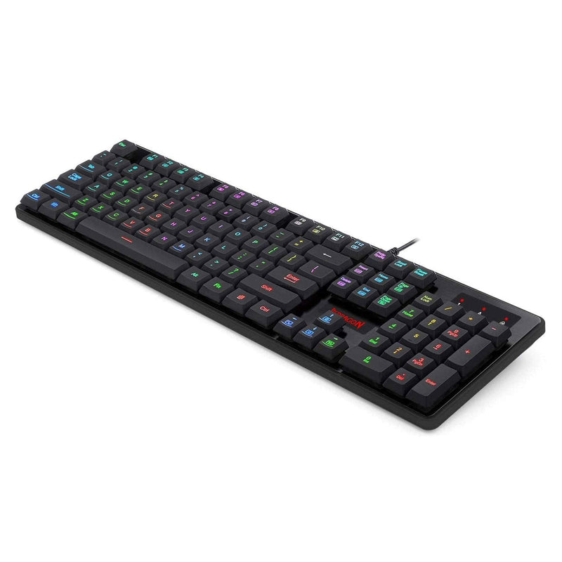 (Refurbished) DYAUS PRO K509-1 - 104 Keys RGB Wired Keyboard without side LED (Mechanical Feel)