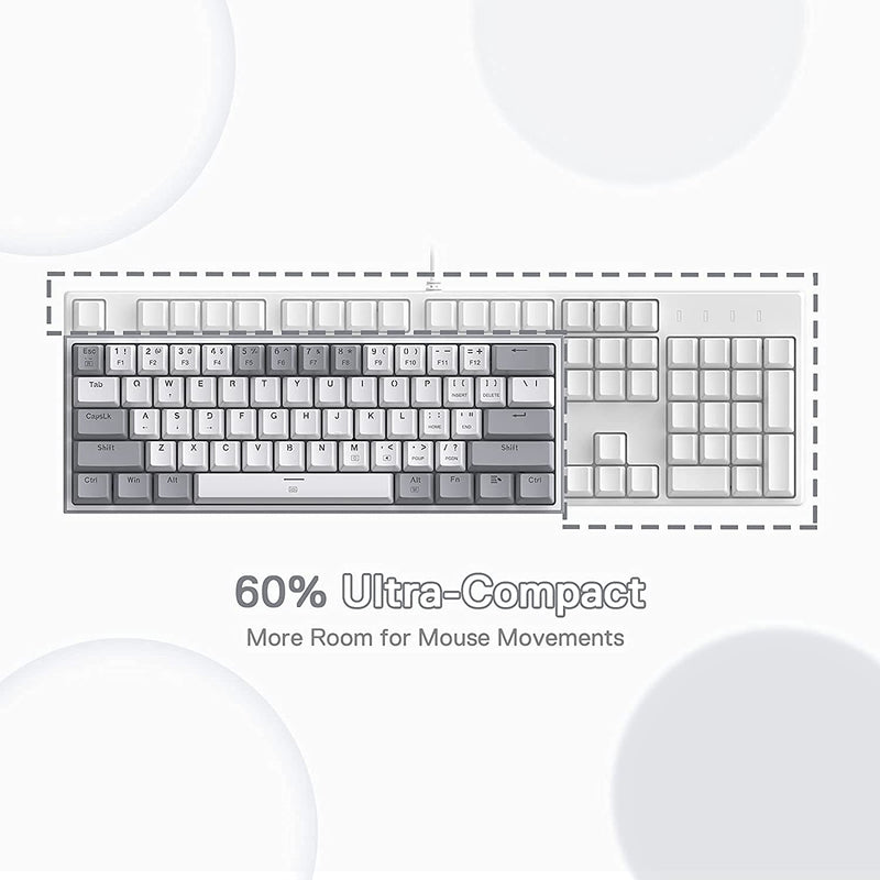 (Refurbished) K617 White And Grey (Mechanical)